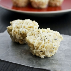 Lemon Poppy Seed Rice Krispy Treats