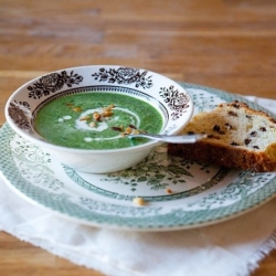 Spinach Pine Nut Soup