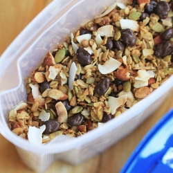 Quinoa Granola with Raisinets