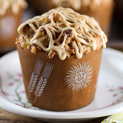 Pineapple Coconut Caramel Muffins