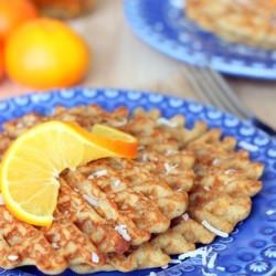 Orange Coconut Quinoa Waffles