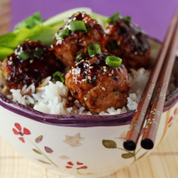 Spicy, Sticky, Sweet Asian Meatball