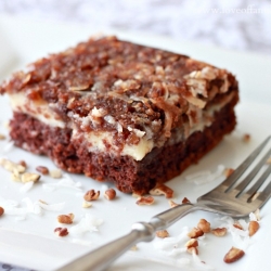 Upside-Down German Chocolate Cake