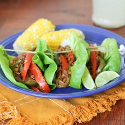 Turkey Fajita Lettuce Wraps