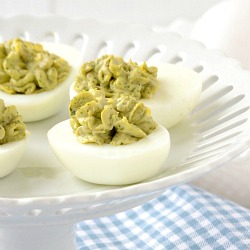 Pesto Deviled Eggs