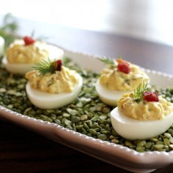 Bacon-Dill Deviled Eggs