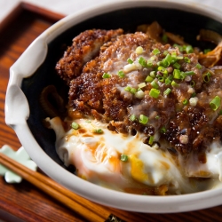 Katsudon-Pork Cutlet Bowl with Rice