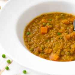 Vegan Spicy Vegetable &Lentil Soup