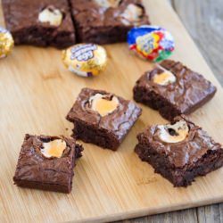 Cadbury Egg Brownies