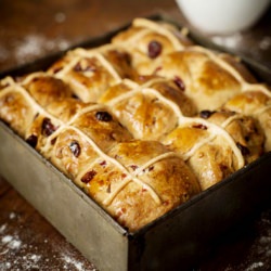 Cranberry Hot Cross Buns