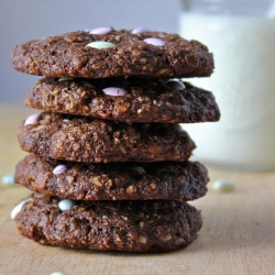 Cacao Oatmeal Espresso Cookies