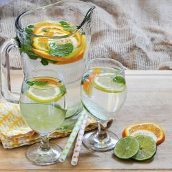 Citrus and Mint Infused Water