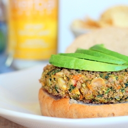 Kale & Sweet Potato Veggie Burgers