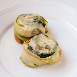 Vegetable Rolls with Bechamel Sauce