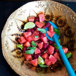 Raspberry Watermelon Salad