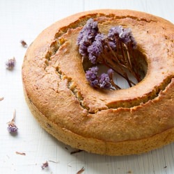 Lemon Sour Cream Bundt with Poppies