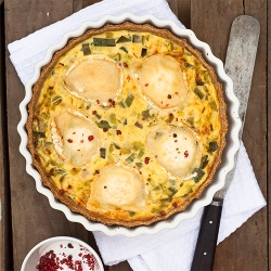 Leek & Goats Cheese Tart