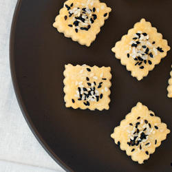 Sesame Sea Salt Shortbread