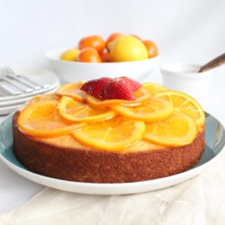 Olive Oil Cake w/ Orange Marmalade