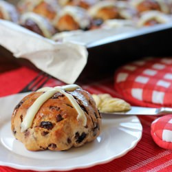 Chocolate Chip Hot Cross Buns