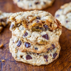 Slice & Bake Oatmeal Raisin Cookies