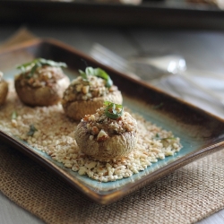 Goat Cheese Stuffed Mushrooms