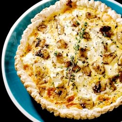 Caramelized Garlic and Cheese Tart