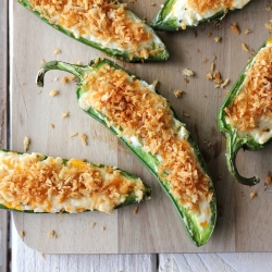 Three-Cheese Jalapeño Poppers