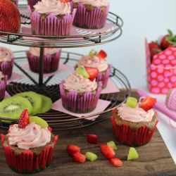 Strawberry Kiwi Cupcakes