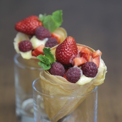 Cone with red berries