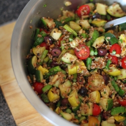 Grilled Vegetable Wheatberry Salad