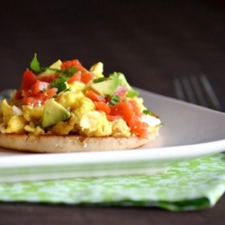 Eggs and Smoked Salmon on a Toast