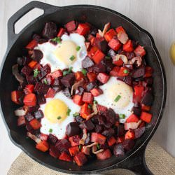 Sweet Potato and Beet Hash