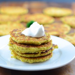 Vegan Broccoli “Cheddar” Fritters