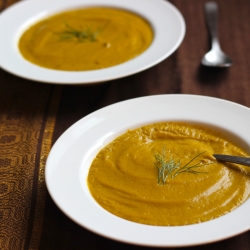 Roasted Asparagus and Fennel Soup