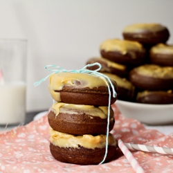 Chocolate Donuts w/ Peanut Butter