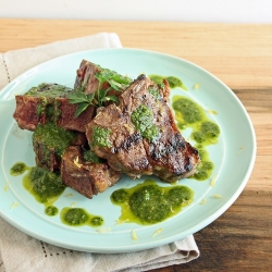 Moroccan Lamb Chops with Charmoula