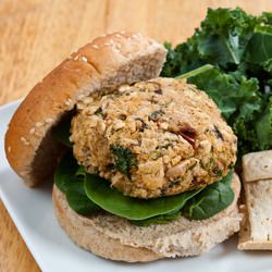 White Bean, Kale & Quinoa Burgers