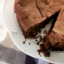 Baked Chocolate Mousse Cake