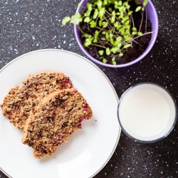 Banana Raspberry Bread