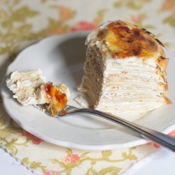 Creme Brulée Crepe Cake