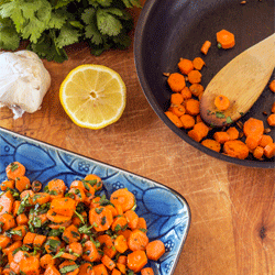 Cumin Carrots with Cilantro