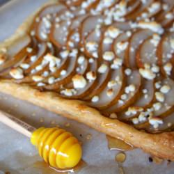 Pear, Goat Cheese and Honey Tart