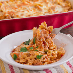 Cheesy Chicken Pasta Bake