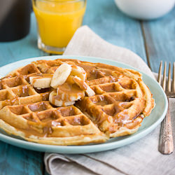 Banana-Brown Butter Waffles