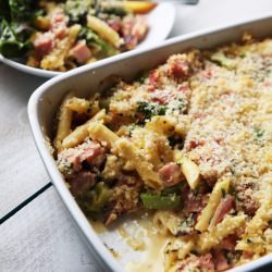 Ham and Broccoli Noodle Casserole