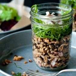 Farro Salad w/ Sriracha Vinaigrette