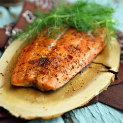 Cedar Plank Smoked Salmon w/ Fennel