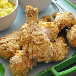 Potato Chip Oven-Fried Chicken