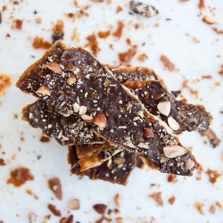 Chocolate Caramelized Crackers